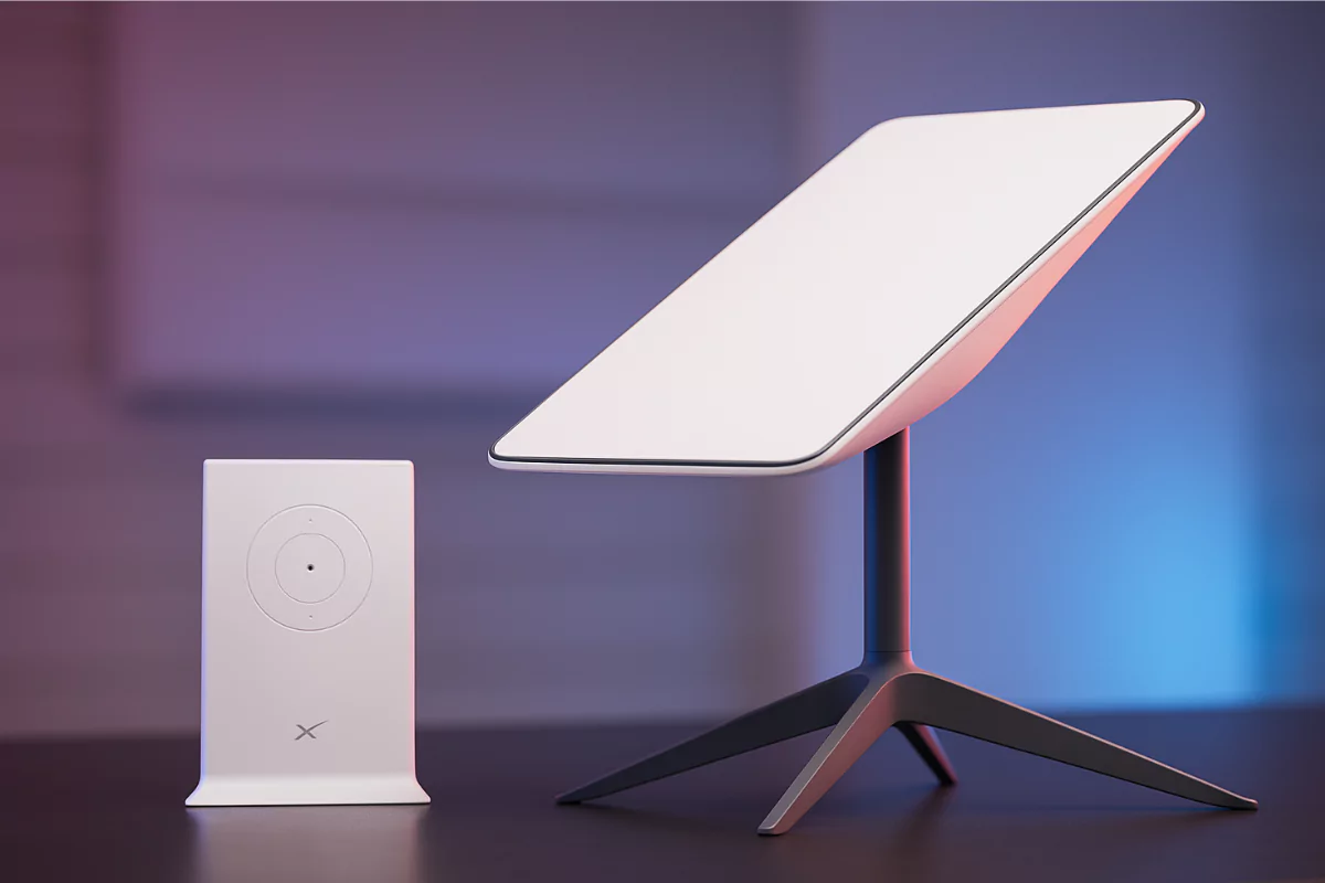 Kit Starlink Brasil original com antena parabólica e roteador Wi-Fi disponível em 2025