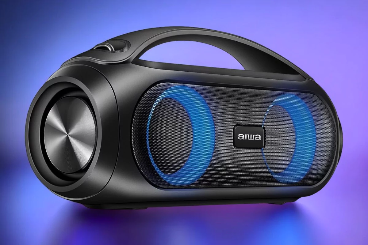 Caixa de Som Boombox AIWA é Boa
