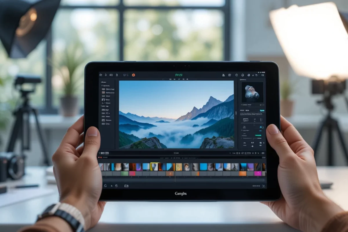tablet para edição de fotos