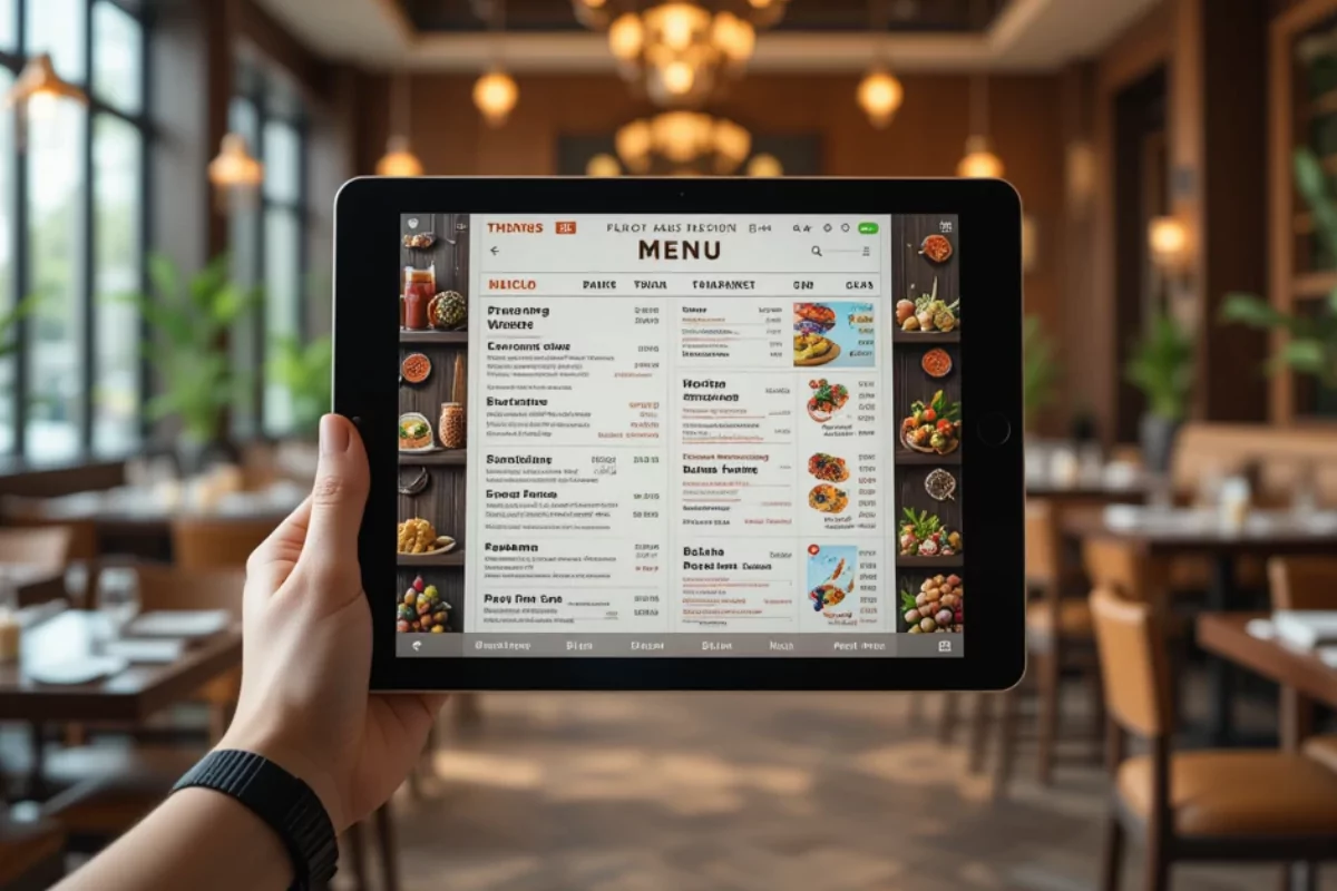 tablet para pedidos em restaurante​