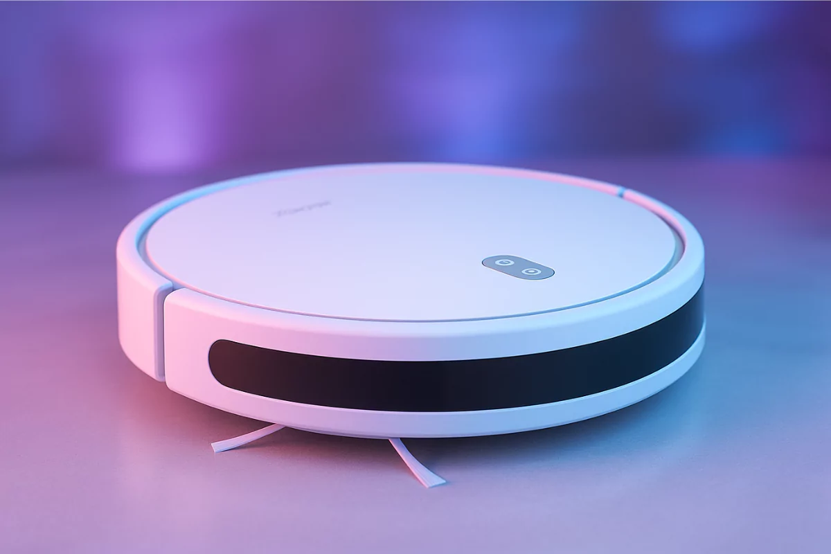 Robô aspirador de pó Xiaomi Robot Vacuum E10 B112 bivolt em funcionamento
