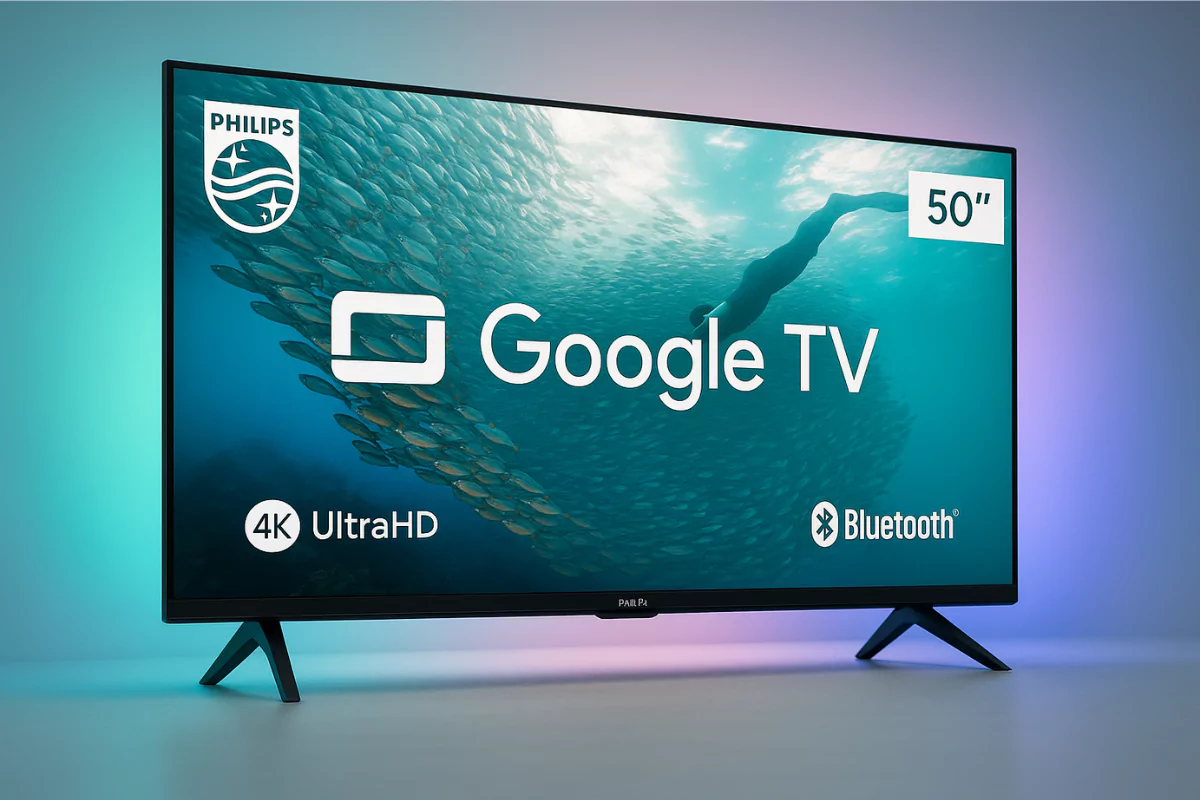 Smart TV Philips 50 polegadas 4K HDR com Google TV - Custo-Benefício em 2025