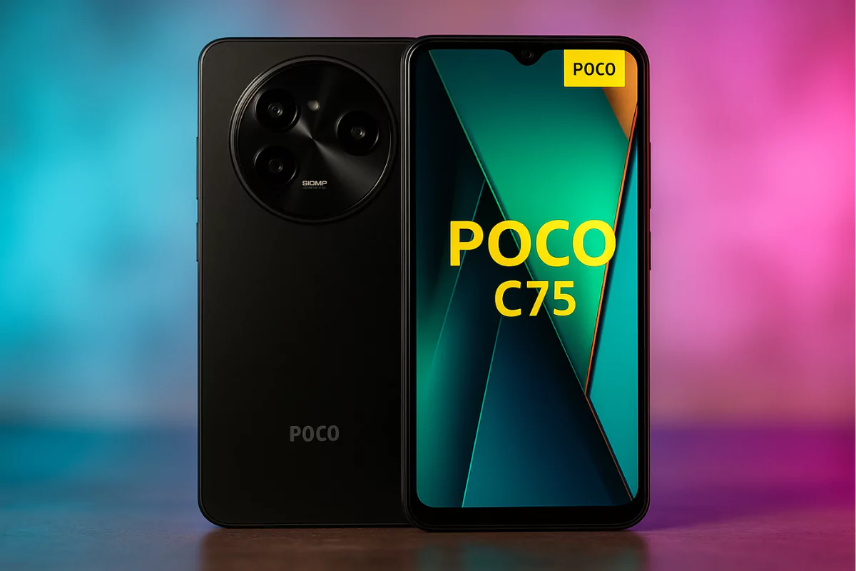 Smartphone Xiaomi Poco C75 NFC Black em destaque - melhor custo-benefício em 2025