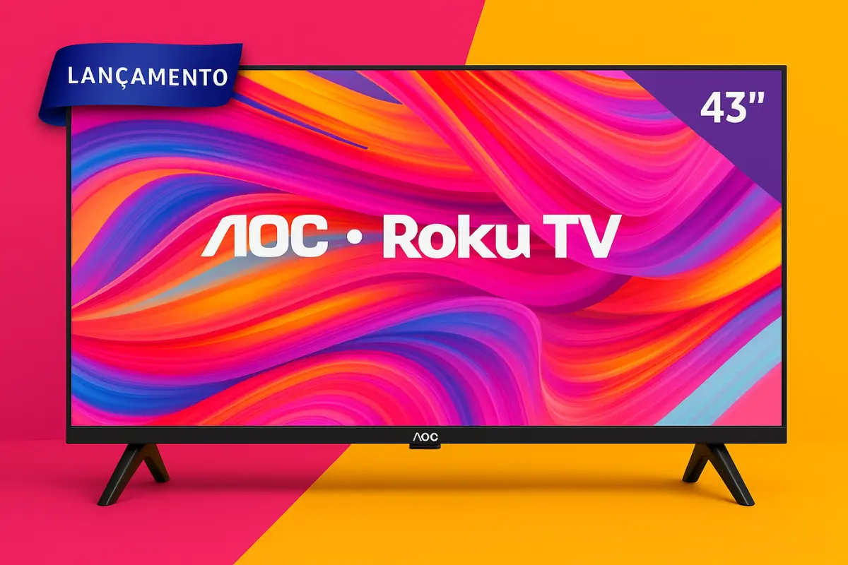 Smart TV AOC Roku 43 é Boa