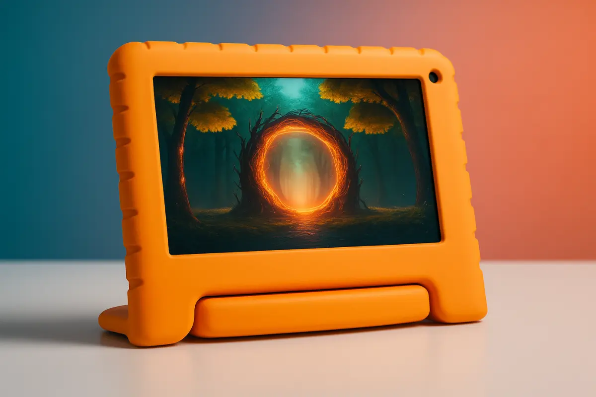 Tablet Infantil Kid Pad Laranja (NB412) é Bom