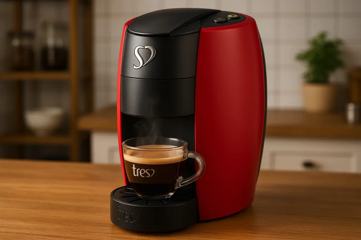 Cafeteira Espresso LOV Vermelha 3 Corações Boa e Barata